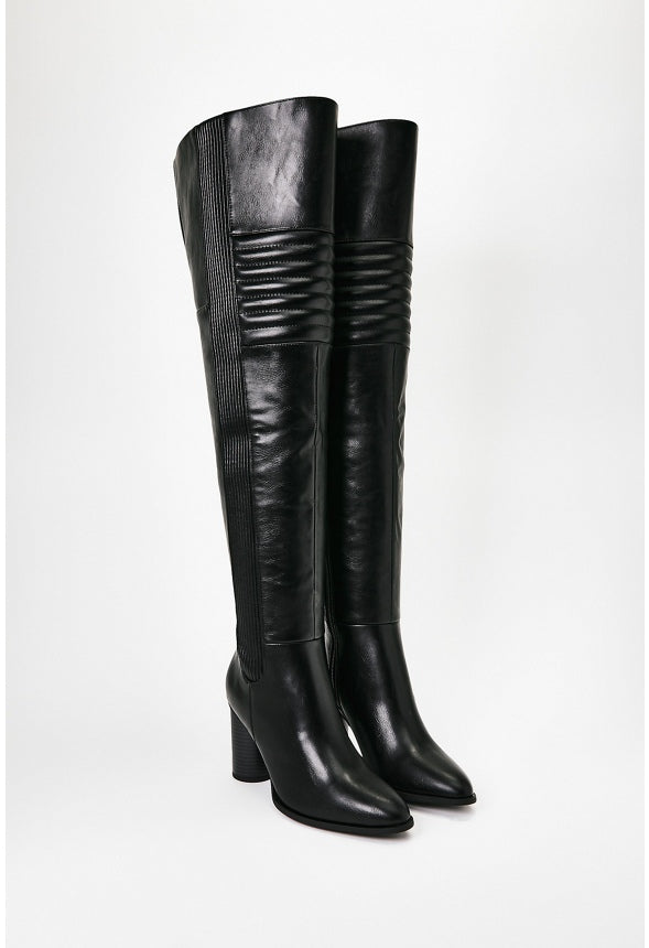 Jodie Over-The-Knee Boot Black Caviar