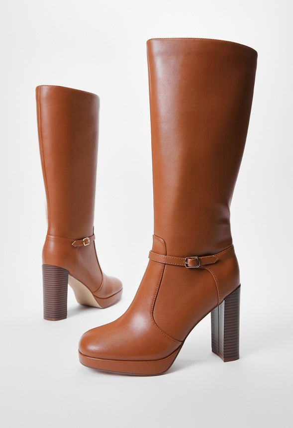 Arabella Heeled Boot French Oak