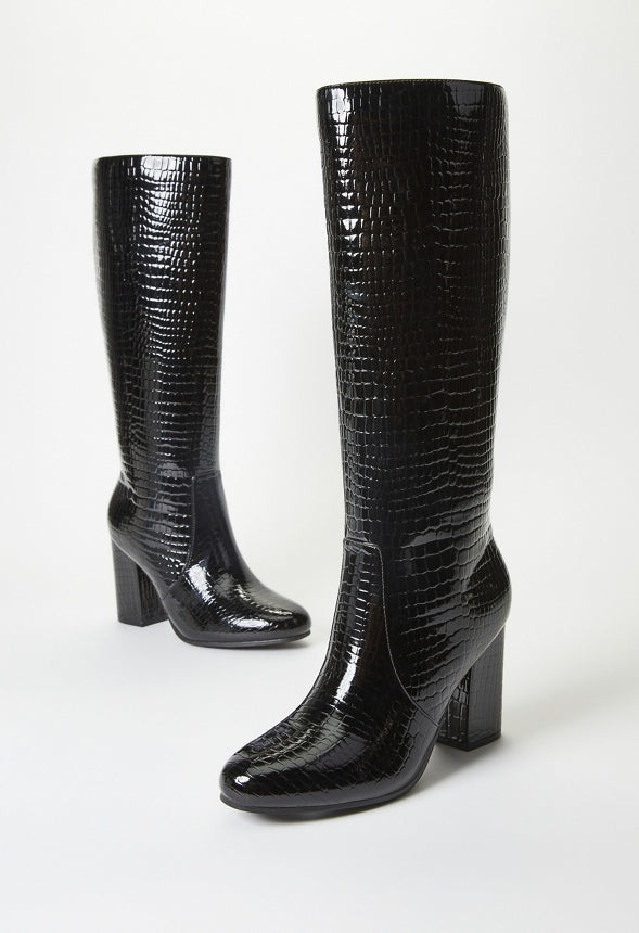 Blaire Heeled Boot Black