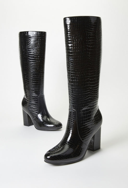 Blaire Heeled Boot Black