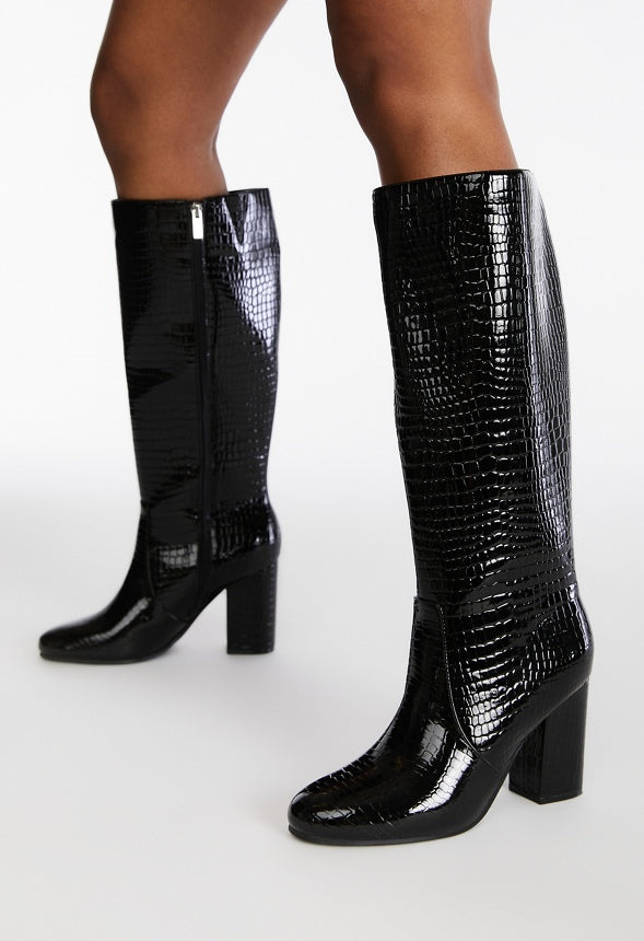Blaire Heeled Boot Black