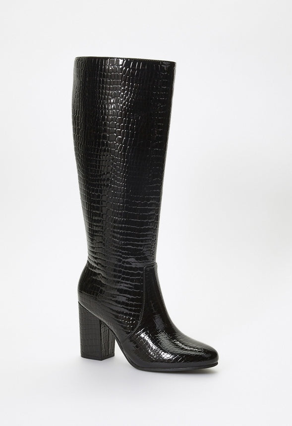 Blaire Heeled Boot Black
