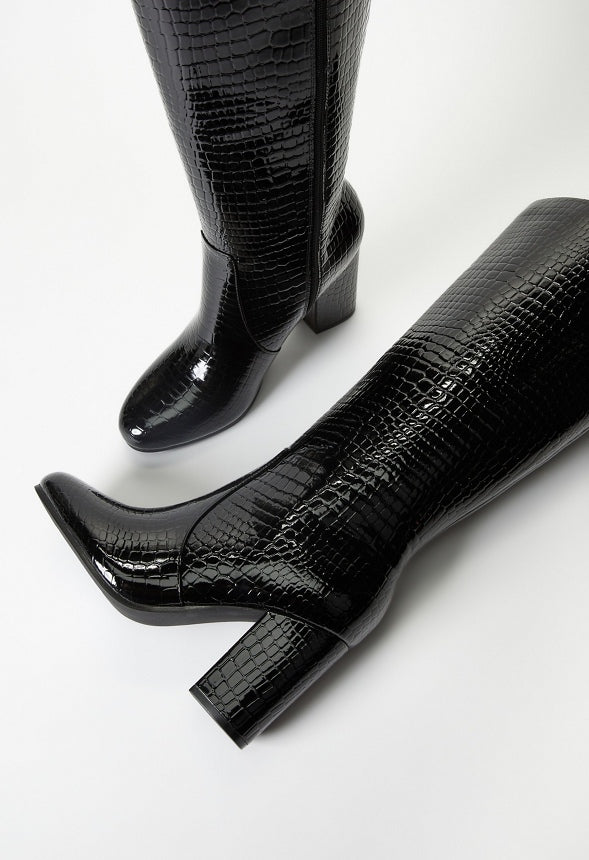 Blaire Heeled Boot Black