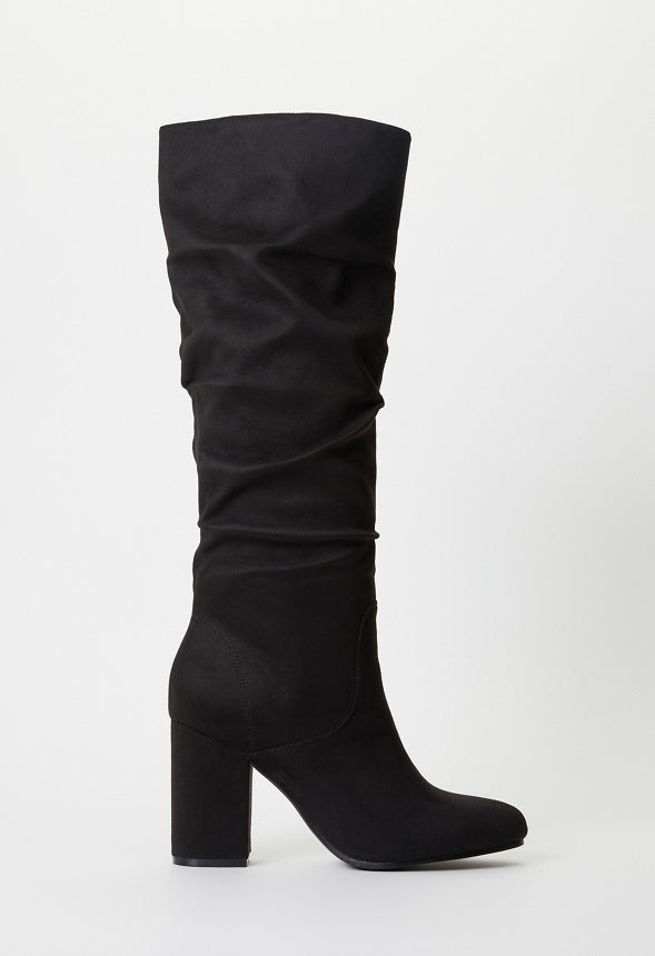 Leona Heeled Boot Black