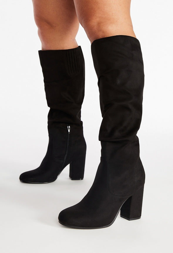 Leona Heeled Boot Black