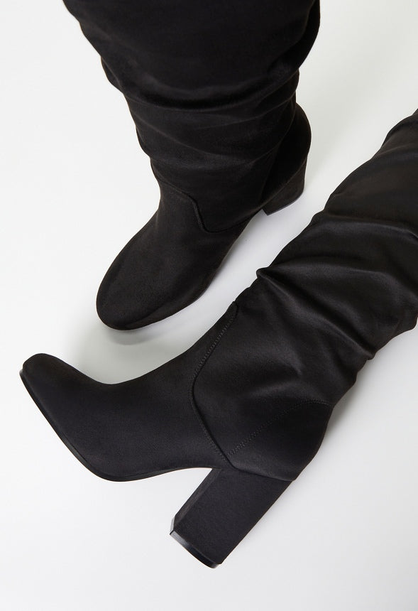 Leona Heeled Boot Black