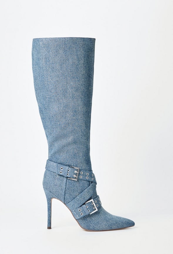 Kimmy Stiletto Boot Acid Blue