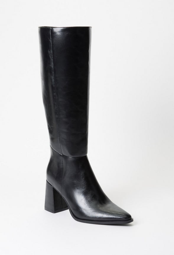 Caite Heeled Boot Black