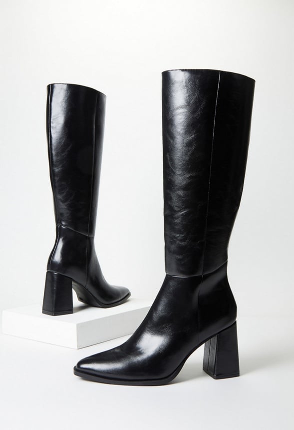 Caite Heeled Boot Black