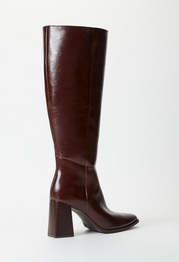 Caite Heeled Boot Chocolate Lab