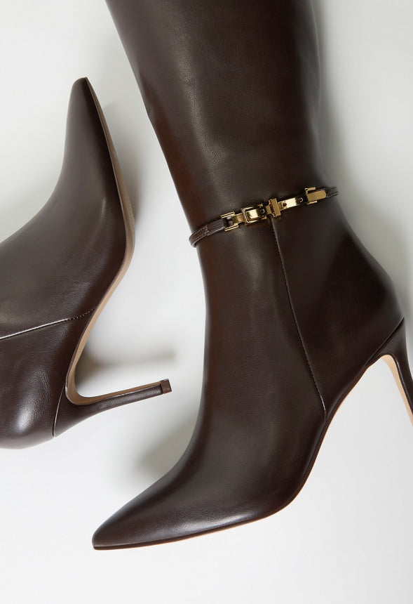 Adaline Heeled Boot Coffee