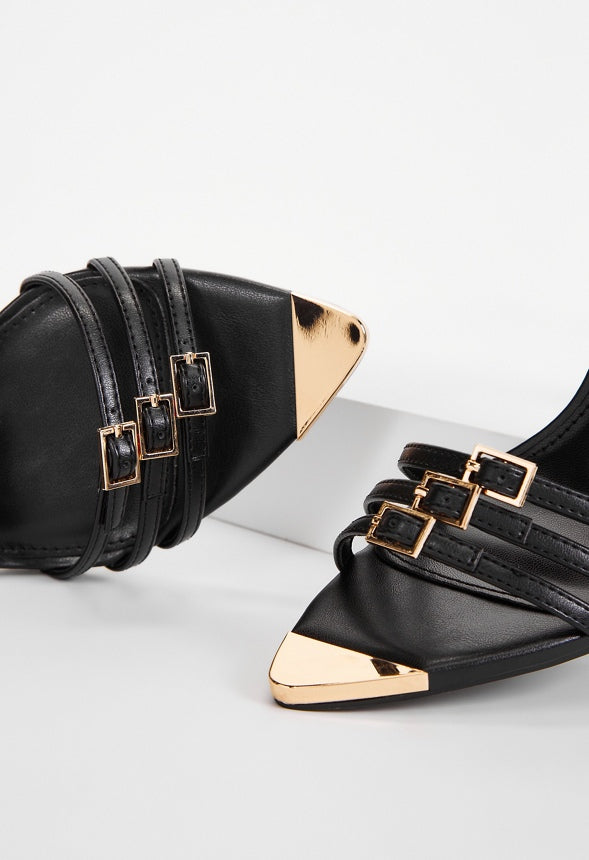 Amiri Heeled Sandal Black