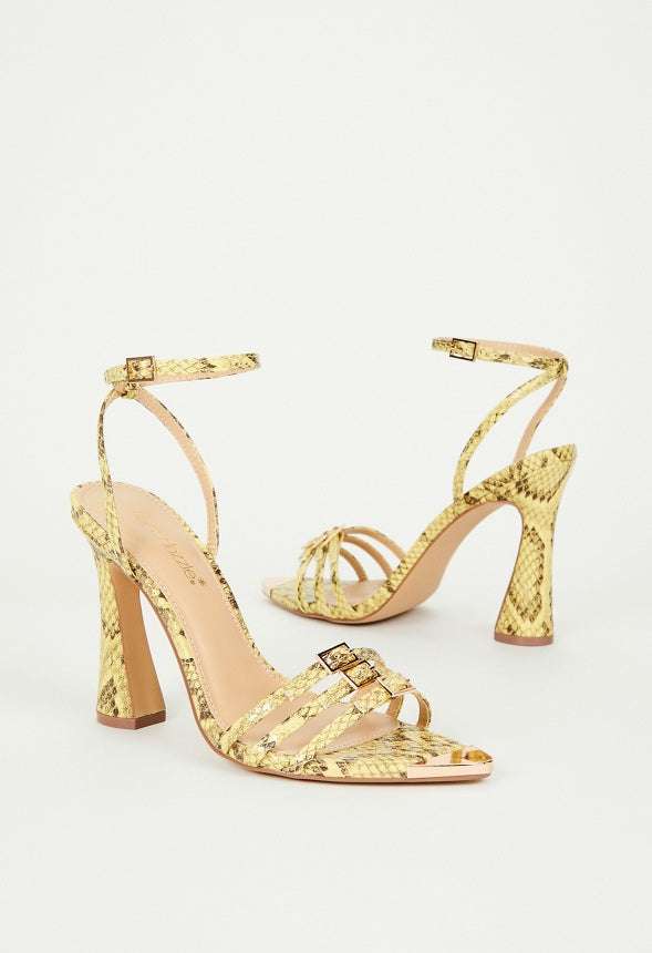 Amiri Heeled Sandal Golden Spice
