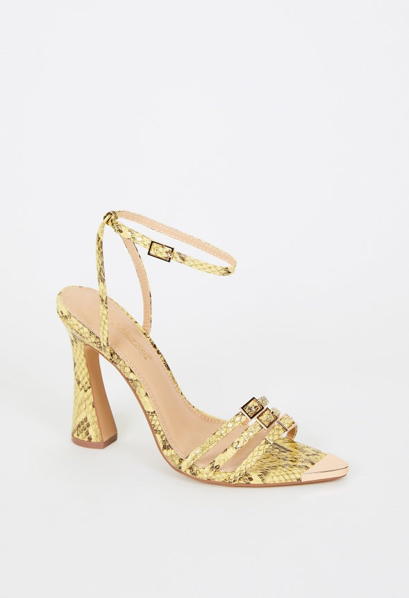Amiri Heeled Sandal Golden Spice
