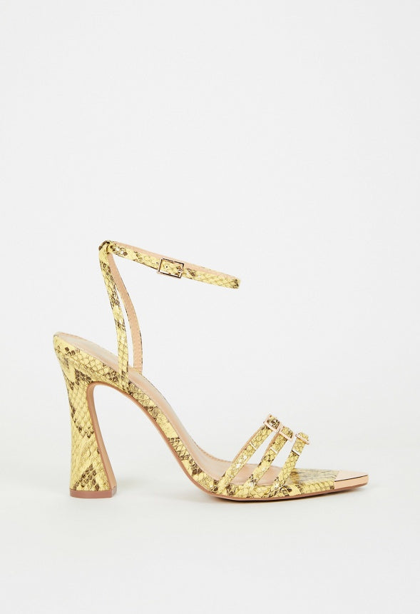 Amiri Heeled Sandal Golden Spice