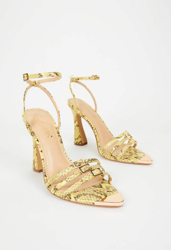 Amiri Heeled Sandal Golden Spice