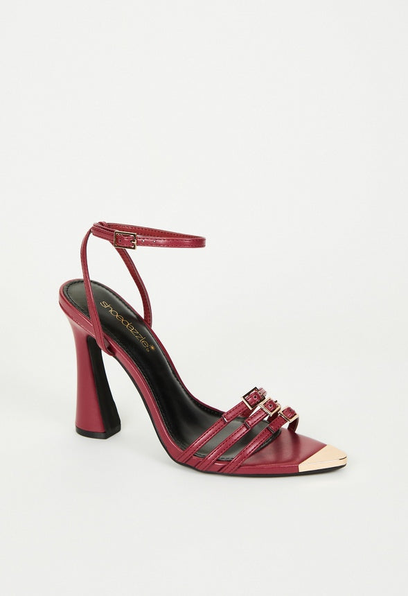 Amiri Heeled Sandal Tibetan Red