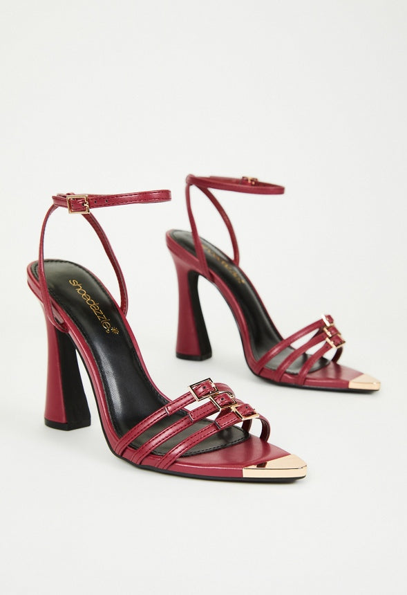 Amiri Heeled Sandal Tibetan Red