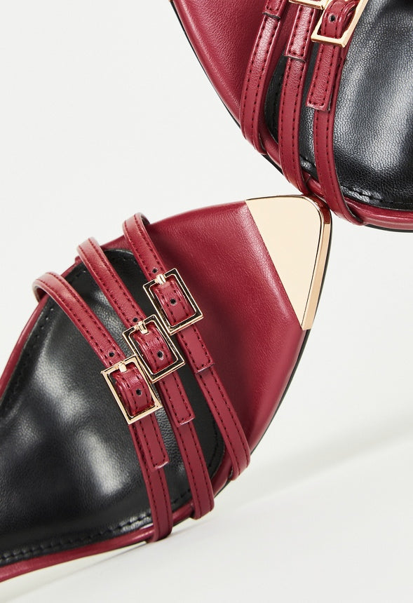 Amiri Heeled Sandal Tibetan Red
