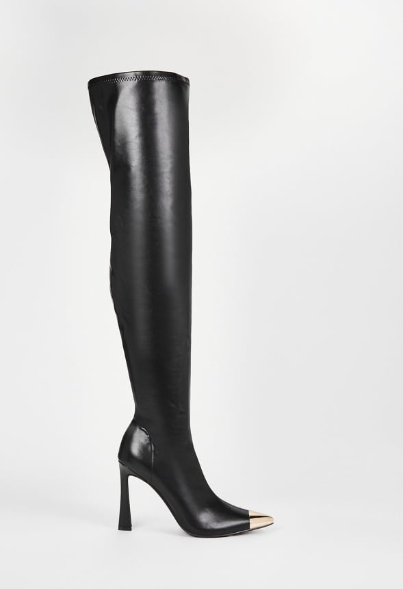 Carmela Heeled Boot Black