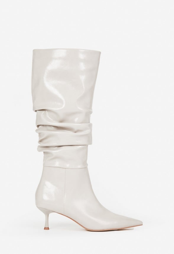 Sharidan Heeled Boot Cement Beige
