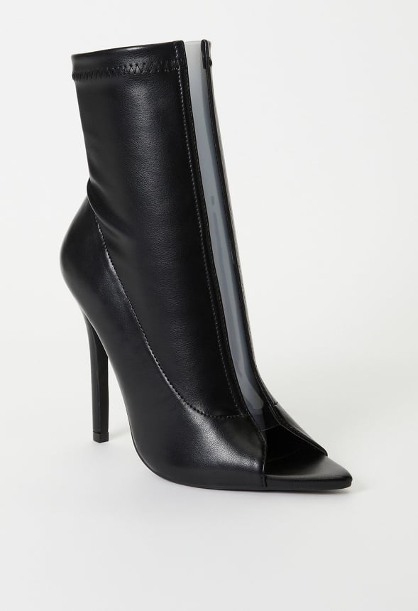 Silvana Open Toe Bootie Black