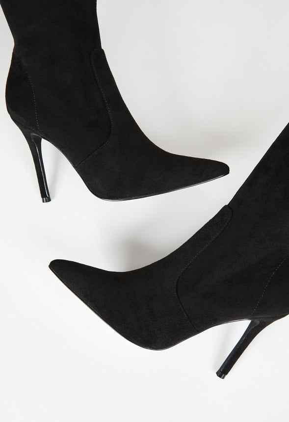 Ysabella Heeled Boot Black