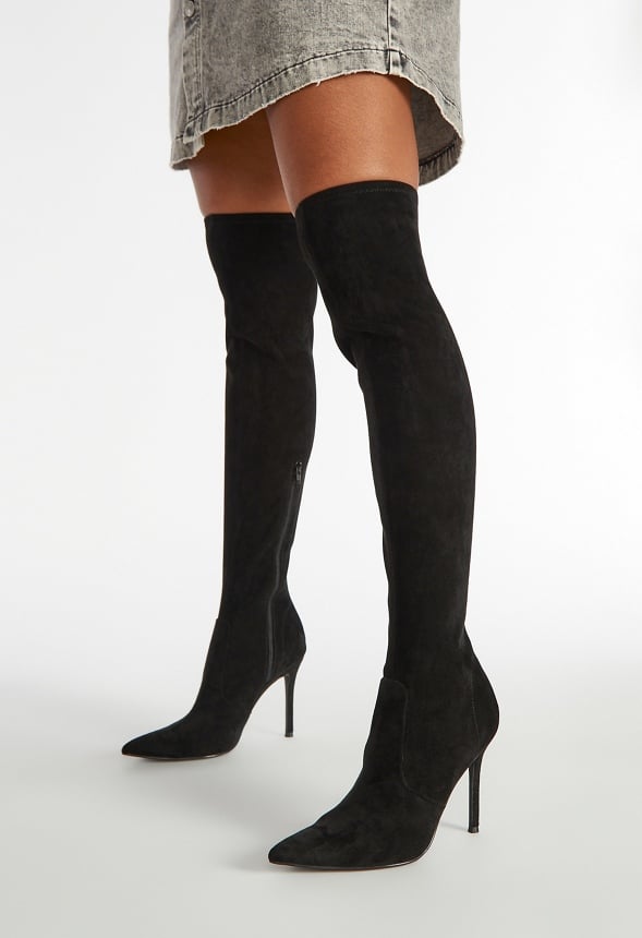 Ysabella Heeled Boot Black