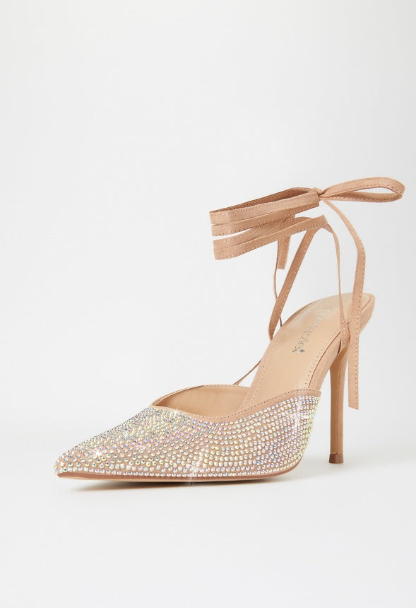 Mirai Ankle Strap Pump Iridescent/ New Nude