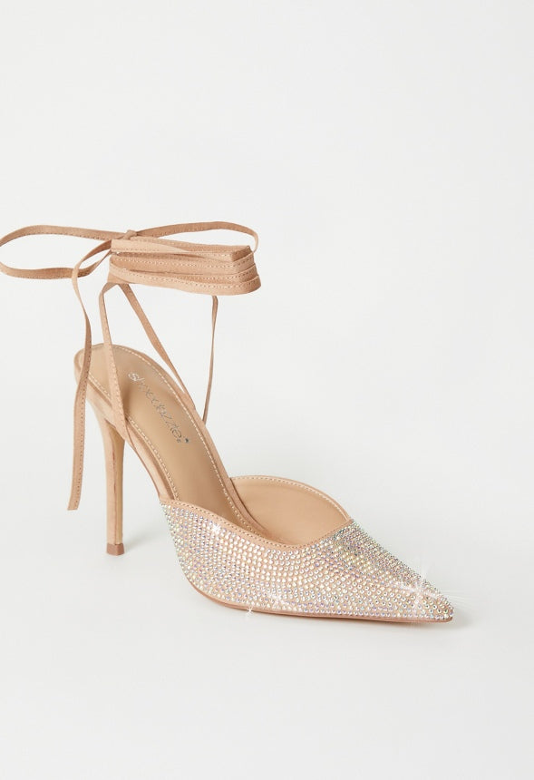 Mirai Ankle Strap Pump Iridescent/ New Nude