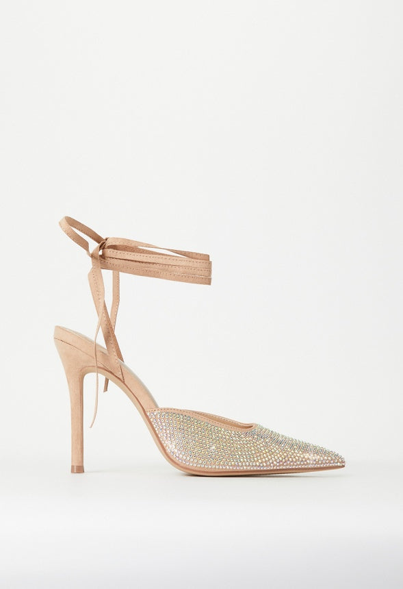 Mirai Ankle Strap Pump Iridescent/ New Nude
