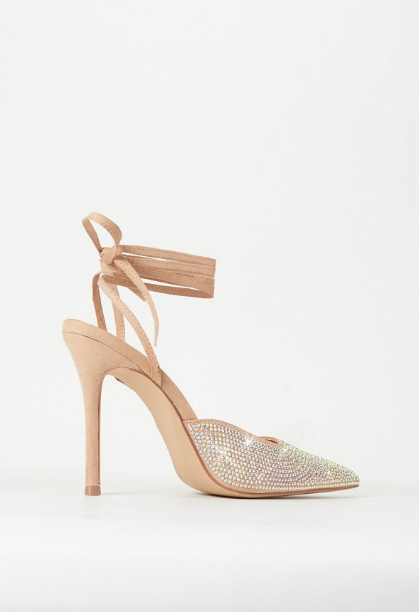 Mirai Ankle Strap Pump Iridescent/ New Nude
