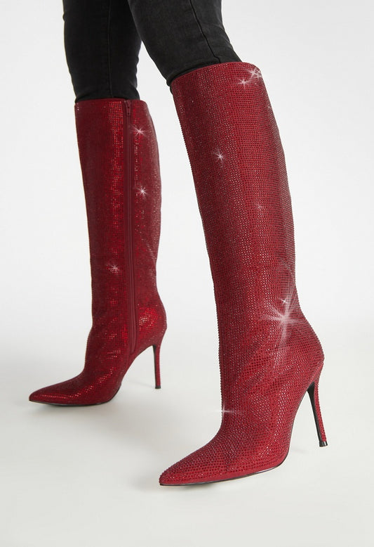 Rubie Stiletto Boot Tibetan Red