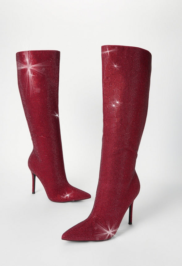 Rubie Stiletto Boot Tibetan Red
