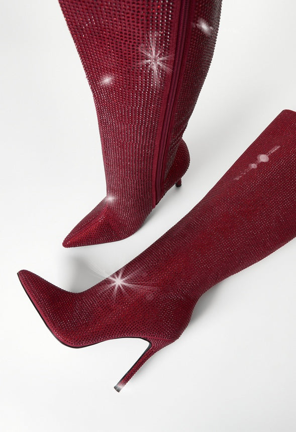 Rubie Stiletto Boot Tibetan Red