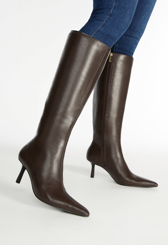 Emilia Stiletto Boot Cacao Brown