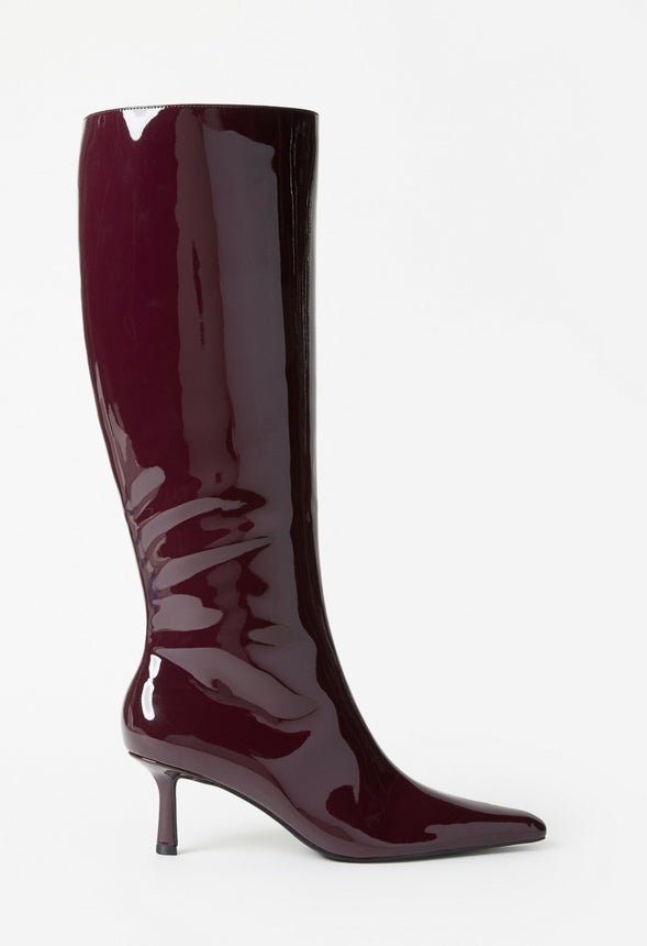 Emilia Stiletto Boot Maroon Banner