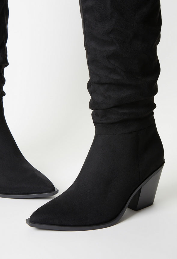 Sansa Slouchy Boot Black