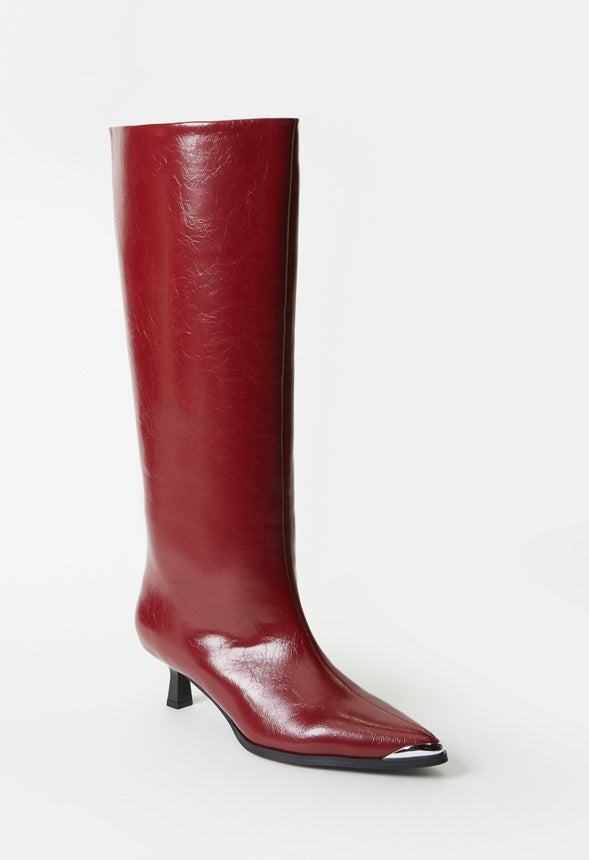 Arna Stiletto Boot Cabernet Red