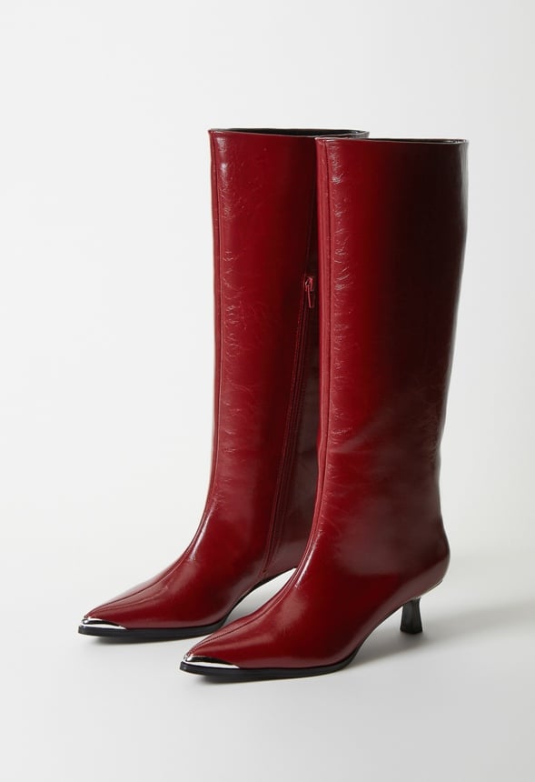 Arna Stiletto Boot Cabernet Red