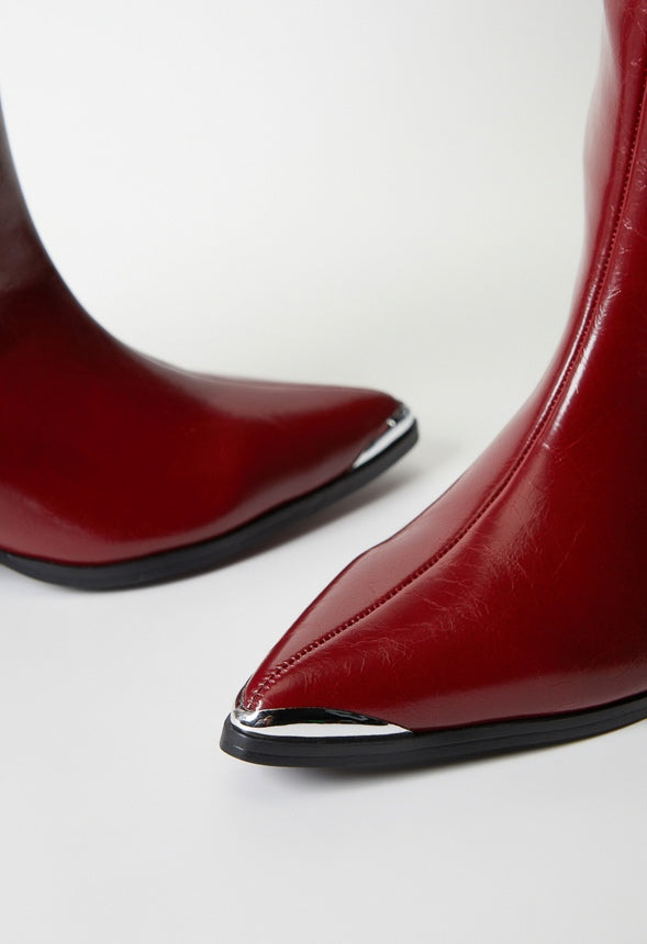Arna Stiletto Boot Cabernet Red