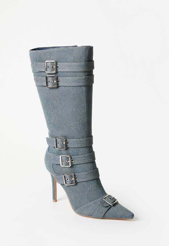 Lexia Stiletto Boot Acid Blue