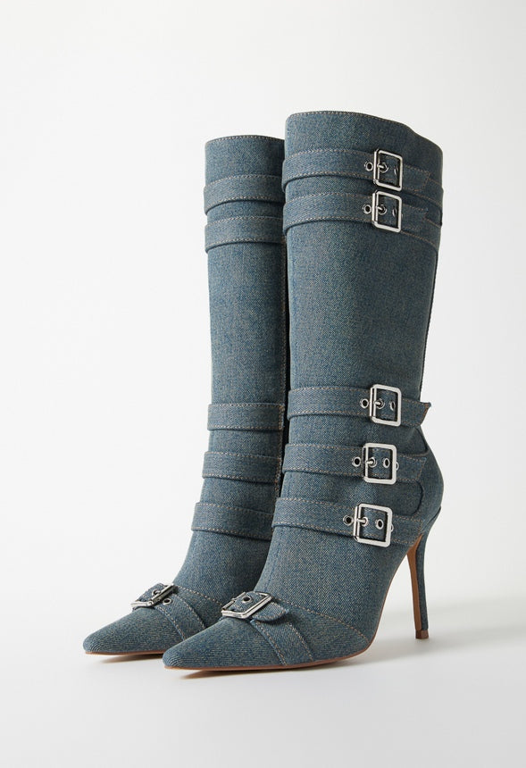 Lexia Stiletto Boot Acid Blue