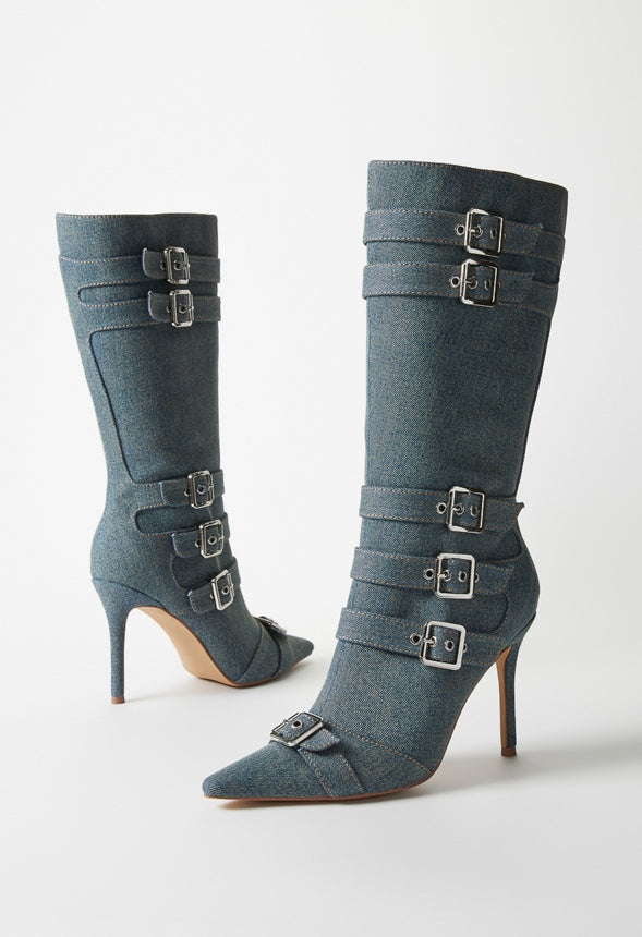 Lexia Stiletto Boot Acid Blue