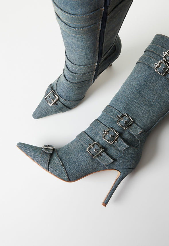 Lexia Stiletto Boot Acid Blue
