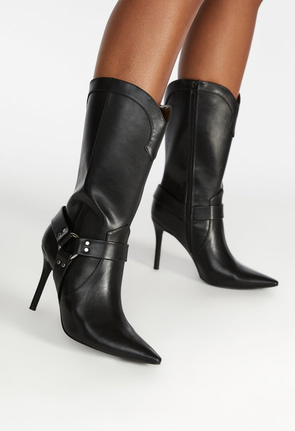 Lucinda Stiletto Boot Black