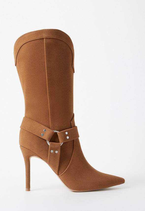 Lucinda Stiletto Boot Oak