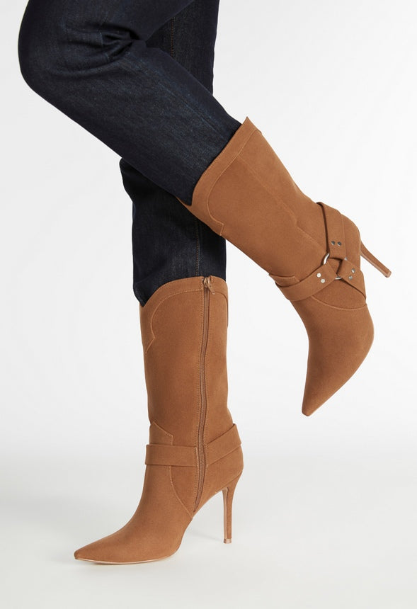 Lucinda Stiletto Boot Oak