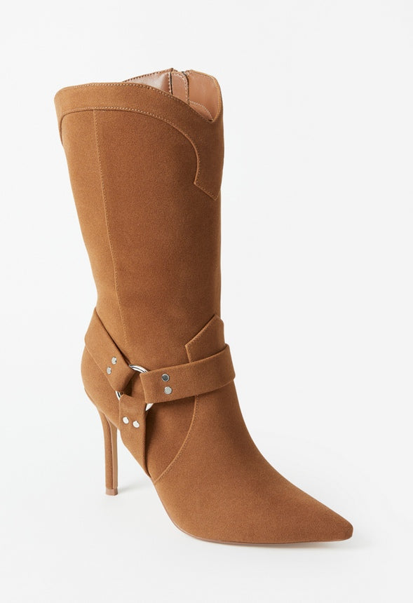 Lucinda Stiletto Boot Oak
