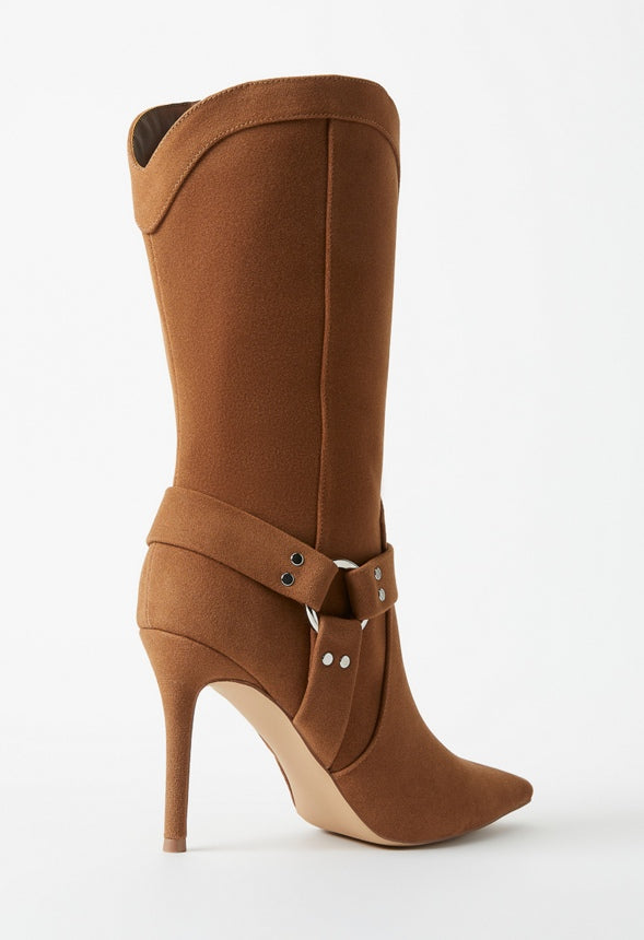 Lucinda Stiletto Boot Oak